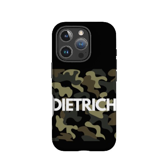 Dietrich Name IPhone Cases Men Good Quality Camouflage