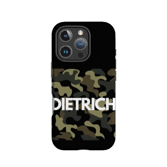 Dietrich Name IPhone Cases Men Good Quality Camouflage