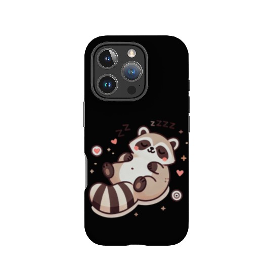Cute Sleeping Baby Raccoon IPhone Cases