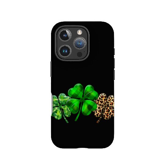 Plaid Shamrock Leopard Camouflage St Patricks Day IPhone Cases