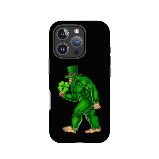 Vintage St Patricks Day Bigfoot Sasquatch Irish IPhone Cases