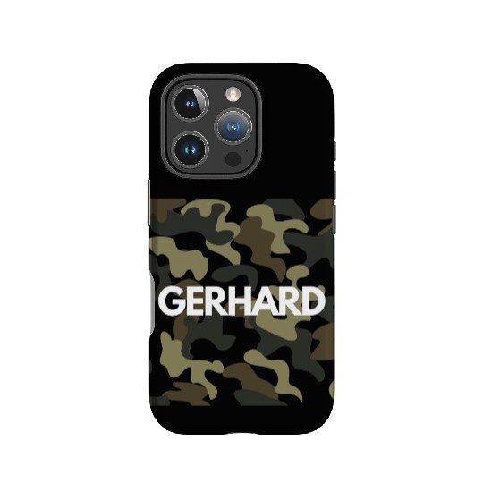 Gerhard Name IPhone Cases Men Good Quality Camouflage