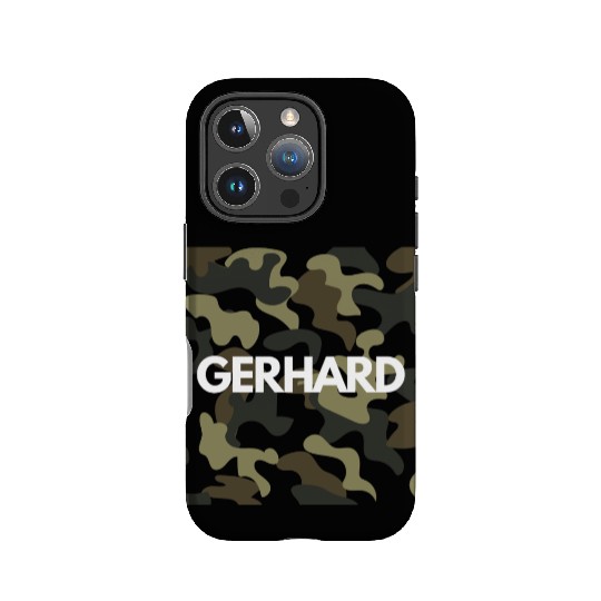 Gerhard Name IPhone Cases Men Good Quality Camouflage