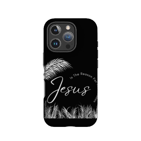 Jesus Is The Reason For The Season White Text IPhone Cases