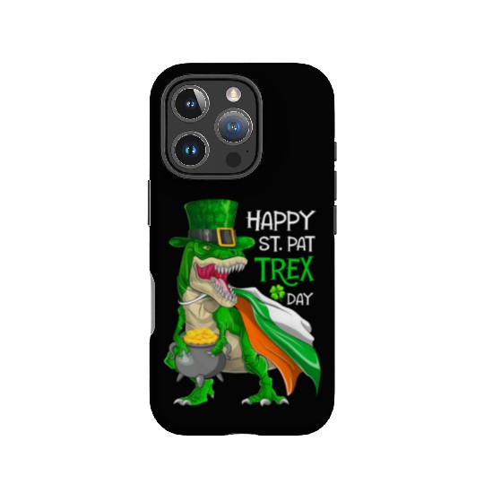 Dinosaur St Patricks Day Happy St Pat Trex T rex IPhone Cases