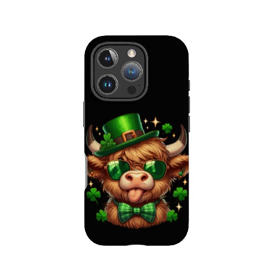St Patricks Day IPhone Cases - Irish Lucky cow