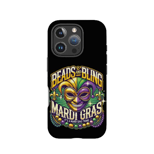 Beads And Bling Mardi Gras Mask Extravaganza IPhone Cases
