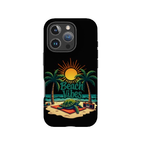 Beach Vibes Turtle IPhone Cases