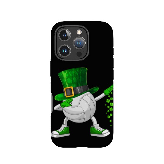 Funny Dabbing Shamrock Volleyball St Patrick's Day IPhone Cases