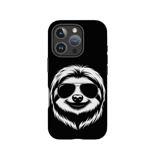 Sloth with sunglasses IPhone Cases