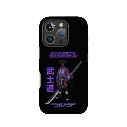 Gangsta Samurai - Afro Street Fighter Anime Manga IPhone Cases