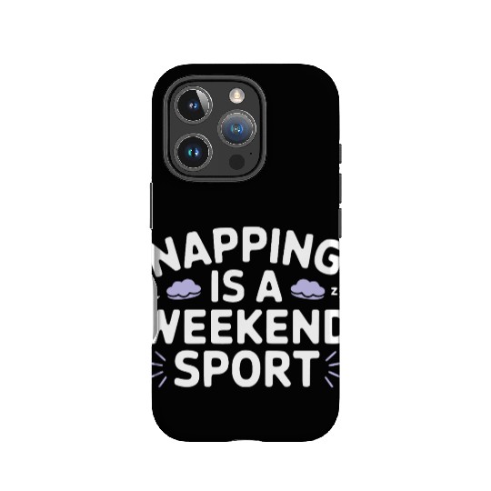 Napping is a weekend sport IPhone Cases