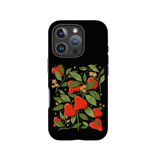 Heartfelt Strawberry Blossom Design IPhone Cases