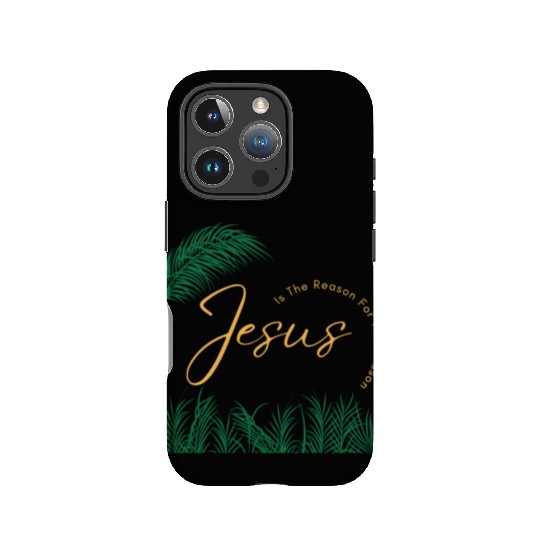 Jesus Is The Reason For The Season - Gold Text IPhone Cases