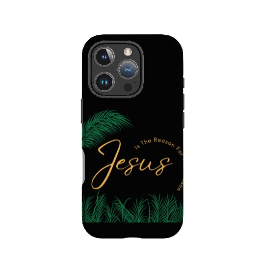 Jesus Is The Reason For The Season - Gold Text IPhone Cases