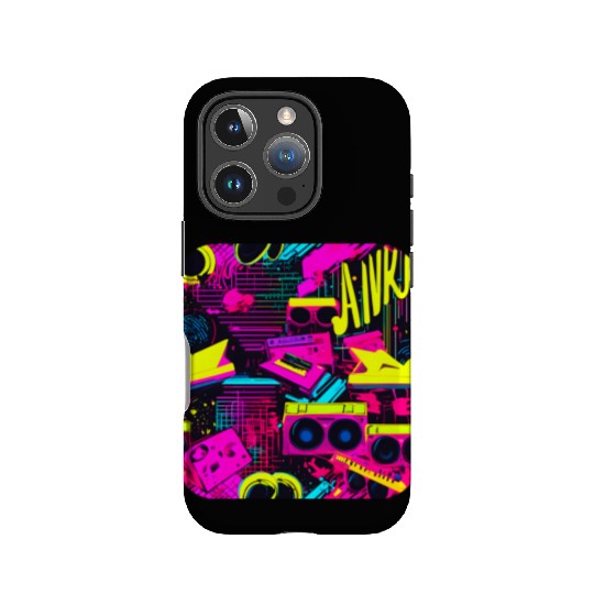 Vintage 80s party old school IPhone Cases