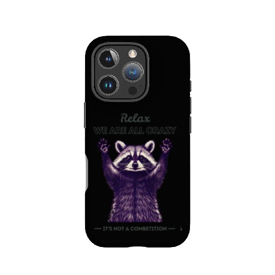 Crazy Raccoon – Funny Wild Animal Humor IPhone Cases