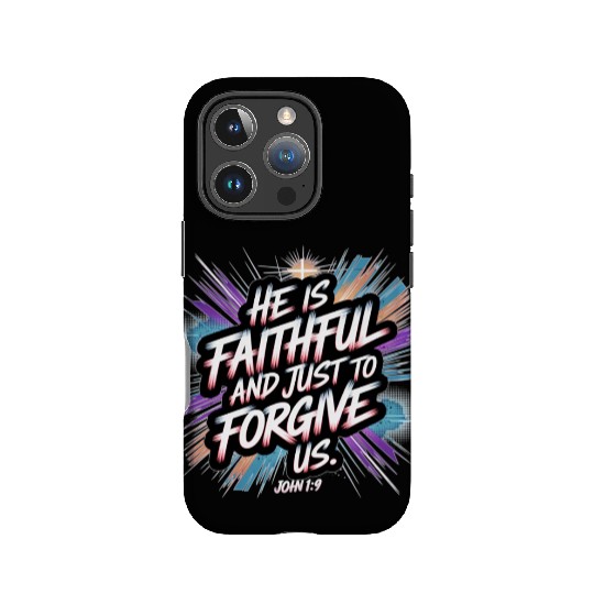 He Is Faithful and Just - Christian Graffiti IPhone Cases