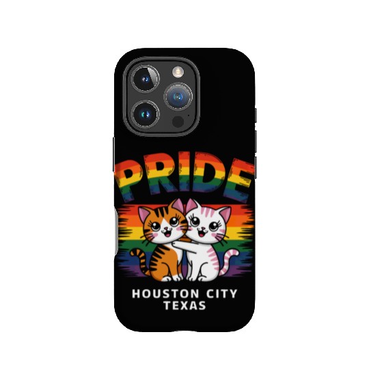 Pride Month Houston City Texas USA Rainbow Flag LG IPhone Cases