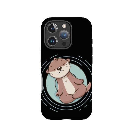 Otter enjoying a relaxing meditation IPhone Cases