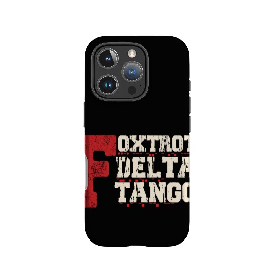 Foxtrot Delta Tango: A Funny Military Code IPhone Cases