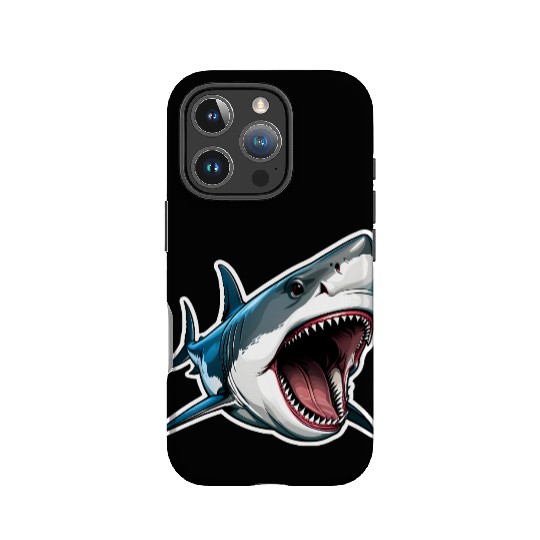 Big White Shark Attack IPhone Cases