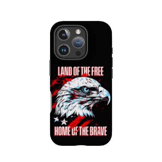 Land of the Free - Home of the Brave American IPhone Cases