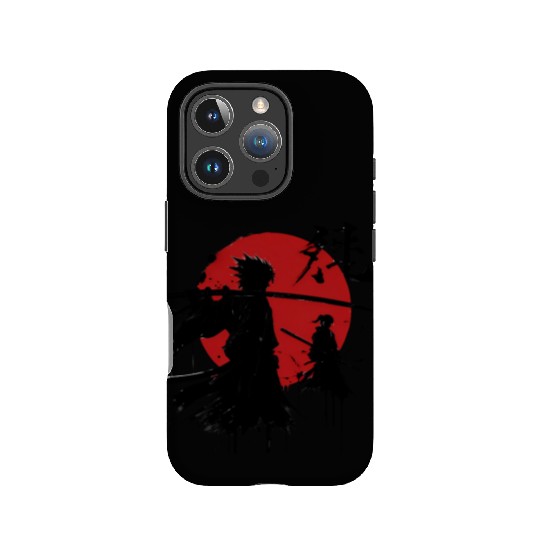 Shadow Samurai Warriors Under Blood Moon IPhone Cases