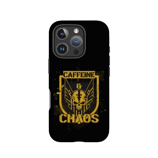 Caffeine & Chaos IPhone Cases