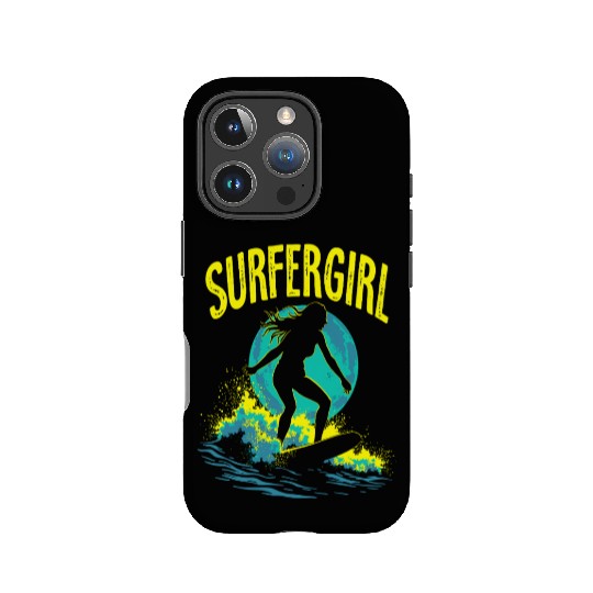 Surfer Girl Female Surfer Surfing Waves IPhone Cases