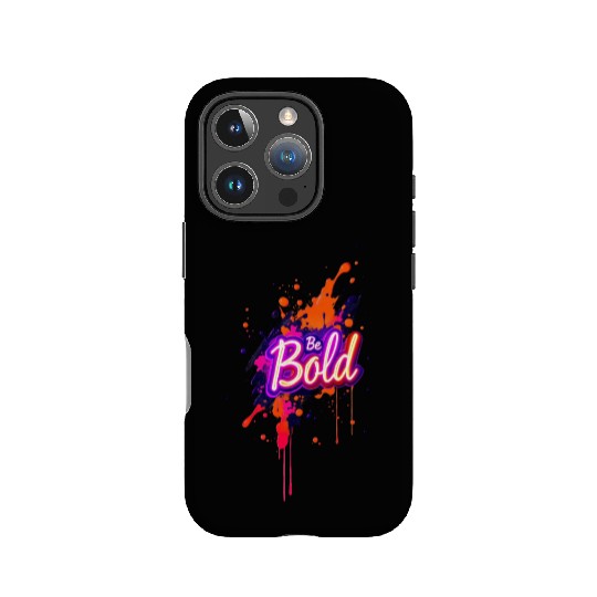 Inspirational Neon Colors Be Bold Motivational Gra IPhone Cases