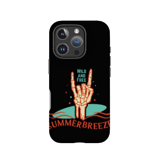 Wild And Free Summer Breeze Skeleton Hand IPhone Cases