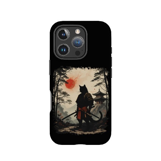 Samurai Cat Warrior IPhone Cases Design