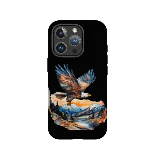 Eagle Watercolor Illustration IPhone Cases