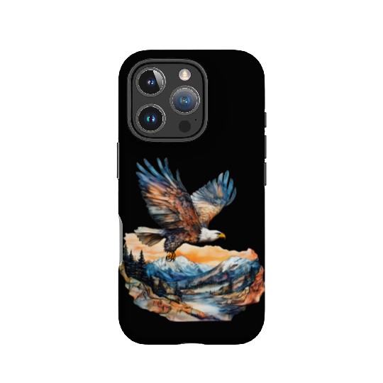 Eagle Watercolor Illustration IPhone Cases