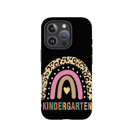 Kindergarten Teacher Leopard Rainbow Teacher IPhone Cases