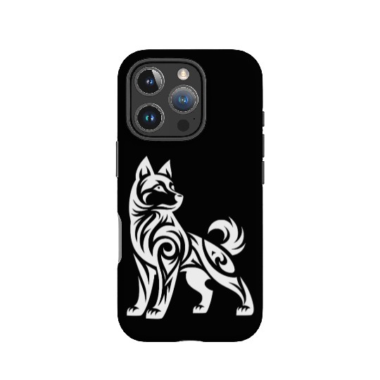 Tribal Husky With Mystical Charisma IPhone Cases