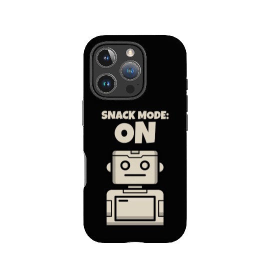 Snack Mode: On Child Kid Funny Playful Robot IPhone Cases