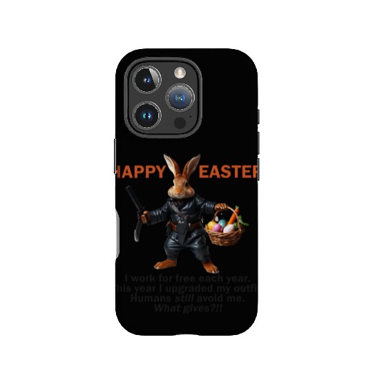 Easter bunny asks why do humans avoid me? IPhone Cases