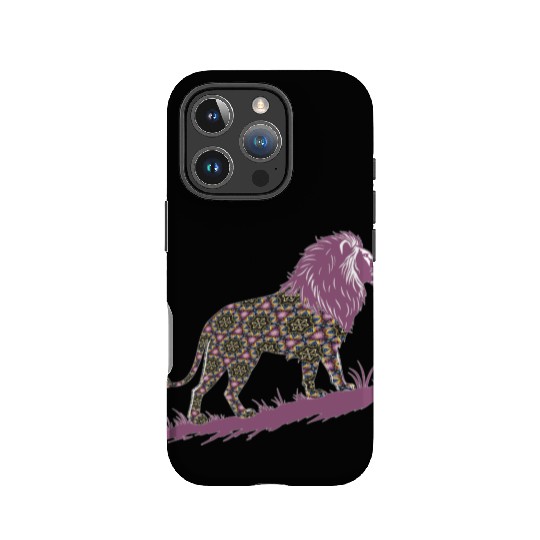 Star of David Pattern 1 Lion of Judah IPhone Cases