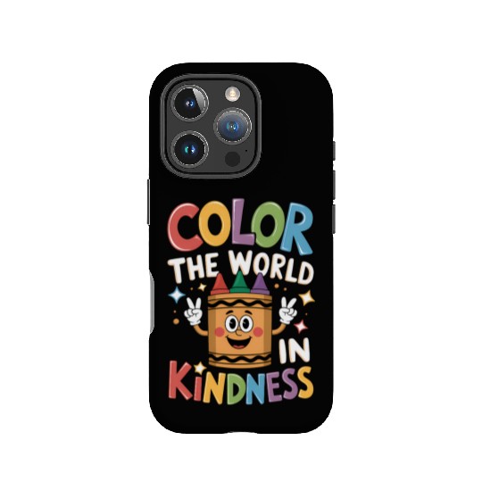 Teacher Back To School Color In Kindness Crayon IPhone Cases