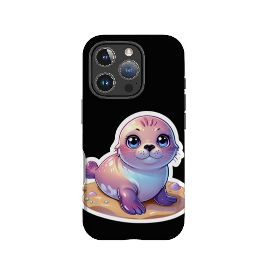 Adorable Seal Sticker IPhone Cases