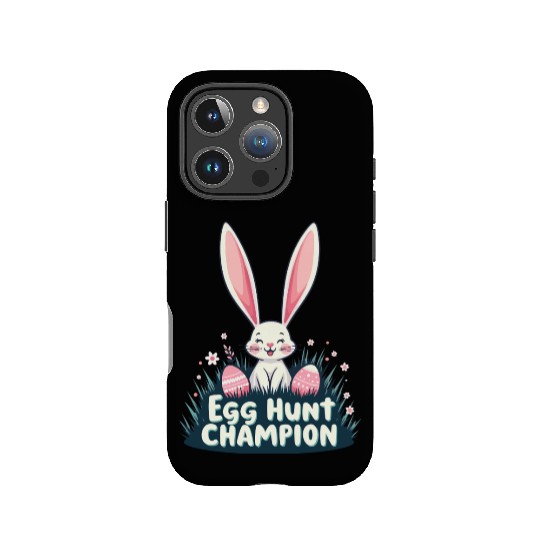 Egg Hunt Champion Bunny Design IPhone Cases