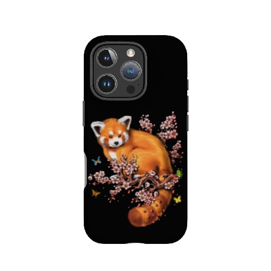 Red Panda Cherry Blossom IPhone Cases