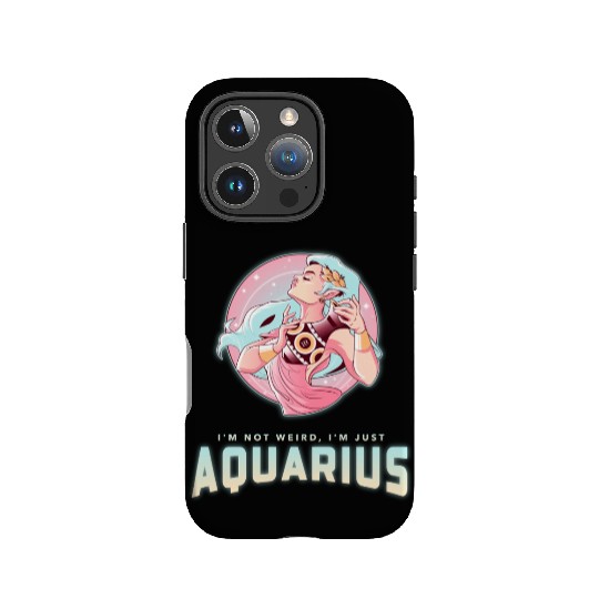 im not weird just aquarius IPhone Cases