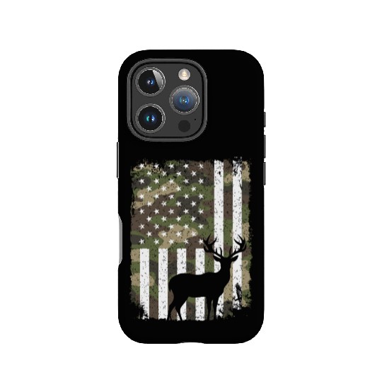 Deer Buck Hunting Camo US Flag Hunter Camouflage IPhone Cases