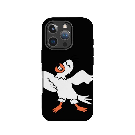 Seagull bird dances happily celebrates cheerful IPhone Cases