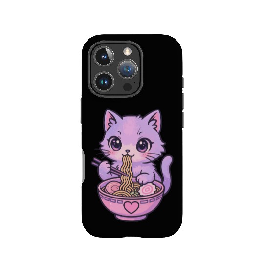 Kawaii Cat Ramen IPhone Cases