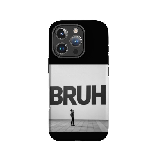 BRUH Moment Deep Thought Youth IPhone Cases