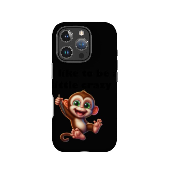 crazy monkey IPhone Cases